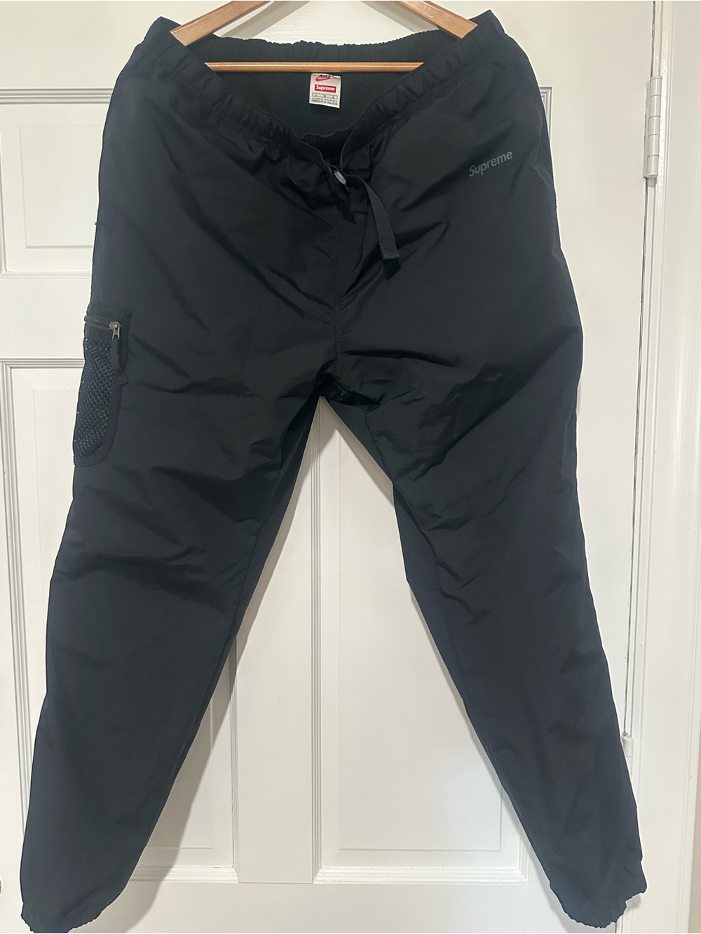 Supreme Black Nylon Jogger Sweatpants